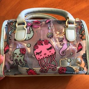 NWOT-Rare Betsey Johnson Clear Sea-life Bucket Bag